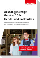 Aushangpflichtige Gesetze 2026 Handel und Gaststätten