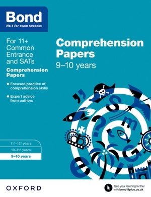 Bond 11 / Michellejoy Hughes. Bond 11+ English Comprehension Papers: Ready for the 2025 exam (for GL Assessment & other 11 plus exams) - 9-10 years. Oxford University Press, 2015.