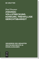 Zwangsvollstreckung. Konkurs. Freiwillige Gerichtsbarkeit