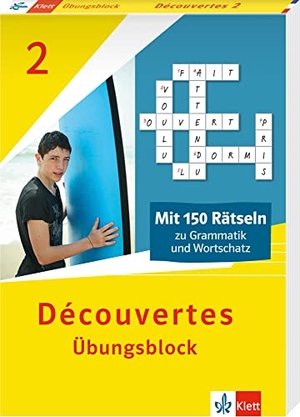 Découvertes 2 (ab 2020) - Übungsblock 2. Lernjahr - 150 Rätsel zu Grammatik und Wortschatz. Klett Lerntraining, 2022.