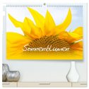 Sonnenblumen - die Blumen der Lebensfreude (hochwertiger Premium Wandkalender 2024 DIN A2 quer), Kunstdruck in Hochglanz