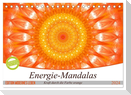 Energie - Mandalas in orange (Tischkalender 2024 DIN A5 quer), CALVENDO Monatskalender