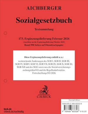 Sozialgesetzbuch  173. Ergänzungslieferung. C.H. Beck, 2026.