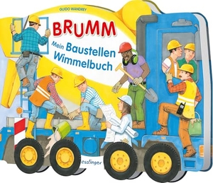 BRUMM, Mein Baustellen-Wimmelbuch - Bagger, Kran und Betonmischer, Kinderbuch mit beweglichen Rädern ab 3 Jahren. Esslinger Verlag, 2026.