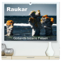 Raukar - Gotlands bizarre Felsen (hochwertiger Premium Wandkalender 2024 DIN A2 quer), Kunstdruck in Hochglanz