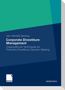 Corporate Divestiture Management