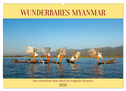 Wunderbares Myanmar (Wandkalender 2024 DIN A2 quer), CALVENDO Monatskalender