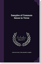Samples of Common Sense in Verse