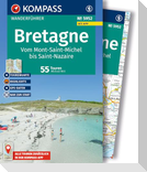 KOMPASS Wanderführer Bretagne, vom Mont-Saint-Michel bis Saint-Nazaire, 55 Touren mit Extra-Tourenkarte