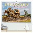 Bulldozer - bärenstarke Arbeitstiere (hochwertiger Premium Wandkalender 2024 DIN A2 quer), Kunstdruck in Hochglanz