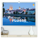 Deutschlands Flüsse (hochwertiger Premium Wandkalender 2025 DIN A2 quer), Kunstdruck in Hochglanz