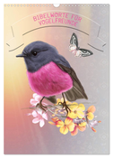 Bibelworte für Vogelfreunde (Wandkalender 2025 DIN A3 hoch), CALVENDO Monatskalender