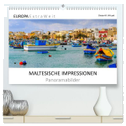 MALTESISCHE IMPRESSIONEN - Panoramabilder (hochwertiger Premium Wandkalender 2024 DIN A2 quer), Kunstdruck in Hochglanz