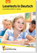 Lesetests in Deutsch - Lernzielkontrollen 4. Klasse, A4-Heft