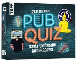 Quizcarraldo. Quizcarraldo's Pub Quiz. (Fast) unlösbare Bilderrätsel - Quizcarraldo: Quizcarraldo's Pub Quiz.. frechverlag GmbH, 2023.