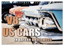 V8 US Cars unterwegs in Bayern (Wandkalender 2024 DIN A4 quer), CALVENDO Monatskalender
