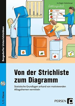 Ziegler-Heidenberger, Iris. Von der Strichliste zum Diagramm - Statistische Grundlagen anhand von motivierenden Alltagsthemen vermitteln (1. und 2. Klasse). Persen Verlag i.d. AAP, 2018.