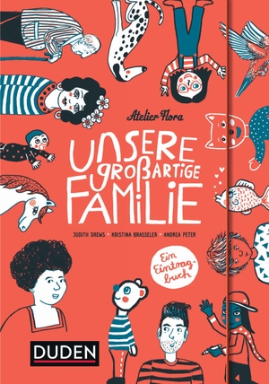 Judith Drews / Andrea Peter / Kristina Brasseler. Unsere großartige Familie - Ein Eintragbuch. Bibliographisches Institut, 2020.