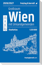 freytag & berndt Stadtatlas Wien Großraum, Städteatlas 2026/2027 1:20.000
