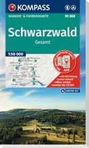 KOMPASS Wanderkarten-Set 888 Schwarzwald Gesamt (4 Karten) 1:50.000