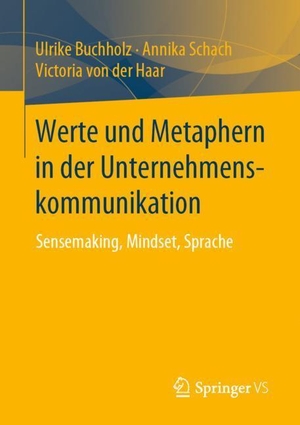 Buchholz, Ulrike / Haar, Victoria von der et al. Werte und Metaphern in der Unternehmenskommunikation - Sensemaking, Mindset, Sprache. Springer Fachmedien Wiesbaden, 2019.