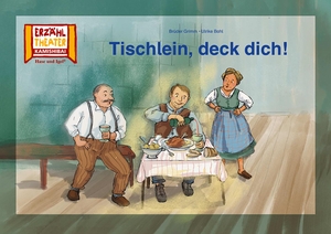 Grimm, Brüder. Tischlein, deck dich! / Kamishibai Bildkarten - 9 Bildkarten für das Erzähltheater. Hase und Igel Verlag GmbH, 2024.