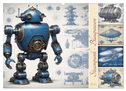 Steampunk - Blaupausen (Wandkalender 2025 DIN A2 quer), CALVENDO Monatskalender