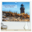 Landschaften auf dem Darß in Ölfarben (hochwertiger Premium Wandkalender 2025 DIN A2 quer), Kunstdruck in Hochglanz