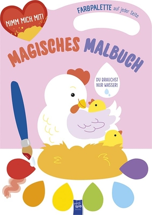 Magisches Malbuch - Cover rosa (Huhn). Yo Yo Books, 2024.