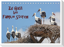 Zu Gast bei Familie Storch (Tischkalender 2024 DIN A5 quer), CALVENDO Monatskalender