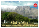 Süd Afrika - vom Krüger Nationalpark bis nach Kapstadt (Wandkalender 2024 DIN A3 quer), CALVENDO Monatskalender