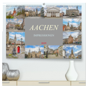 Aachen Impressionen (hochwertiger Premium Wandkalender 2025 DIN A2 quer), Kunstdruck in Hochglanz