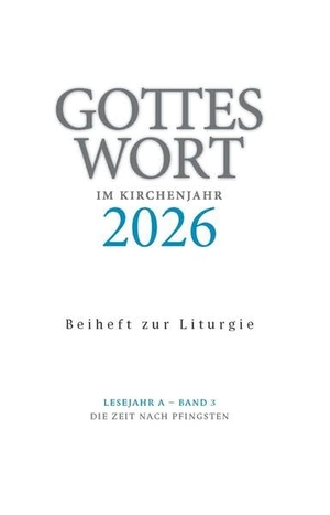Mitteleuropäische Ordensprovinz der Oblaten der Makellosen Jungfrau Maria (Hrsg.). Gottes Wort im Kirchenjahr - 2026. Lesejahr A - Band 3: Die Zeit nach Pfingsten. Beiheft zur Liturgie. Echter Verlag GmbH, 2026.