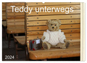 Teddy unterwegs (Wandkalender 2024 DIN A2 quer), CALVENDO Monatskalender