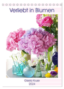 Verliebt in Blumen (Tischkalender 2024 DIN A5 hoch), CALVENDO Monatskalender