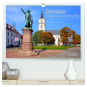 Dessau Design und ein schöner Park (hochwertiger Premium Wandkalender 2024 DIN A2 quer), Kunstdruck in Hochglanz