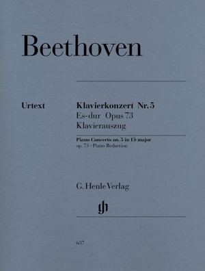 Beethoven, Ludwig van. Konzert für Klavier und Orchester Nr. 5 Es-dur op. 73. Henle, G. Verlag, 2000.