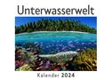 Unterwasserwelt (Wandkalender 2024, Kalender DIN A4 quer, Monatskalender im Querformat mit Kalendarium, Das perfekte Geschenk)