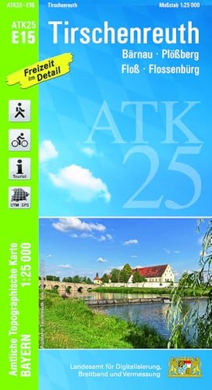Landesamt für Digitalisierung, Breitband und Vermessung (Hrsg.). ATK25-E15 Tirschenreuth (Amtliche Topographische Karte 1:25000) - Bärnau, Plößberg, Floß, Flossenbürg. LDBV Bayern, 2026.