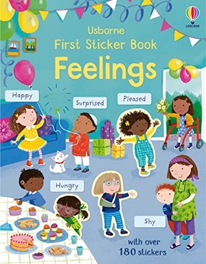 Bathie, Holly. First Sticker Book Feelings. Usborne Publishing  IWUK, 2023.
