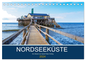 Nordseeküste Am Strand von Sankt Peter-Ording (Tischkalender 2024 DIN A5 quer), CALVENDO Monatskalender