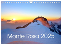 Monte Rosa (Wandkalender 2025 DIN A4 quer), CALVENDO Monatskalender