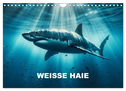 Weiße Haie (Wandkalender 2024 DIN A4 quer), CALVENDO Monatskalender