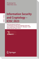 Information Security and Cryptology ¿ ICISC 2023