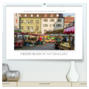 Emotionale Momente: Freiburger Münstermarkt (hochwertiger Premium Wandkalender 2024 DIN A2 quer), Kunstdruck in Hochglanz