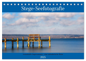 Stege - Seefotografie (Tischkalender 2025 DIN A5 quer), CALVENDO Monatskalender