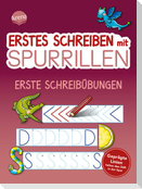 Erstes Schreiben mit Spurrillen. Erste Schreibübungen