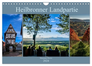 Drews, Marianne. Heilbronner Landpartie (Wandkalender 2024 DIN A4 quer), CALVENDO Monatskalender - 12 großartige Bilder aus dem Heilbronner Land, die zu einer Landpartie einladen. Calvendo, 2023.