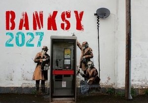 Banksy 2027 - Eintragkalender - Ausgewählte Bilder des Graffiti-Künstlers. Kunstkalender Streetart Wandkalender. Edition Lempertz, 2026.
