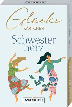 Korsch Verlag (Hrsg.). Glückskärtchen-Schwesterherz - 40 Glückskärtchen Schwesterherz inkl. Botschaft SchreibLiebe. Korsch Verlag GmbH, 2025.